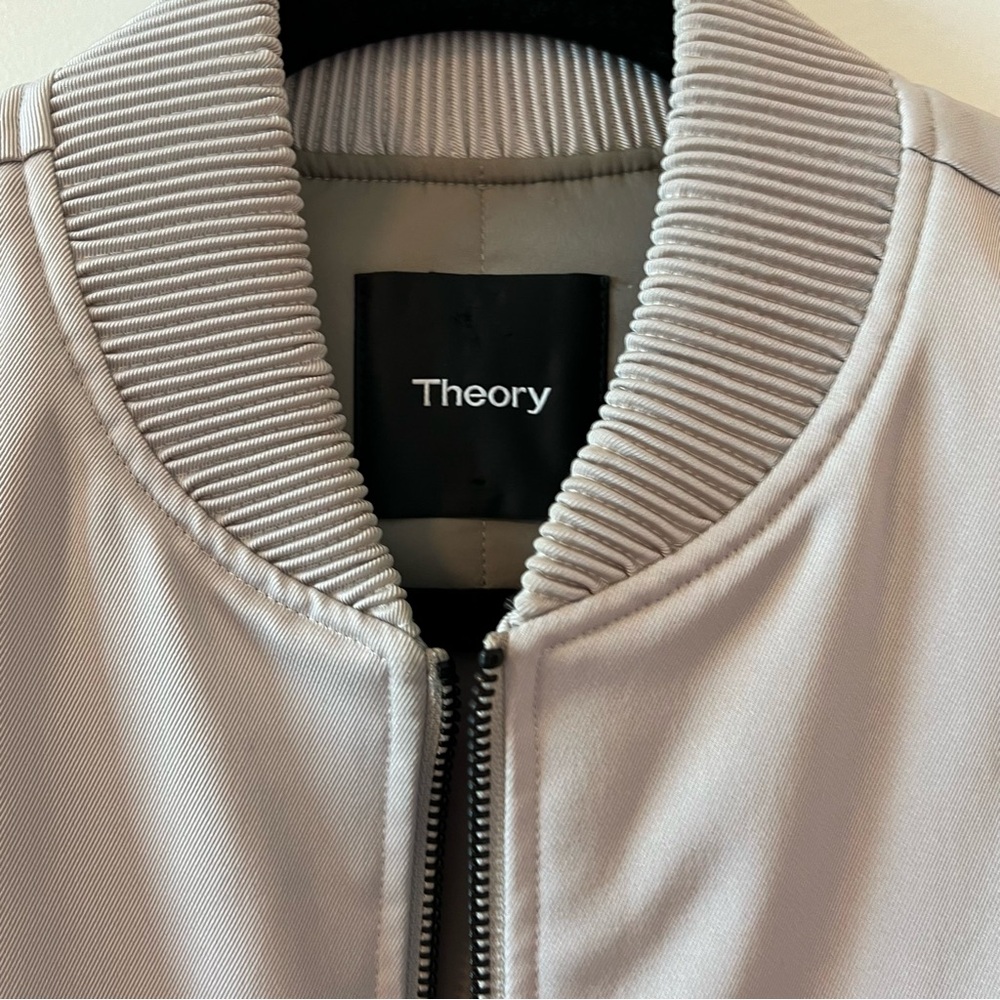 Men’s Small Cream Theory Lightweight Bomber Lightweight Jacket